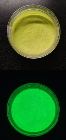 Yellow to Green Glow Powder